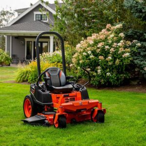 zero turn lawn mower kubota orange