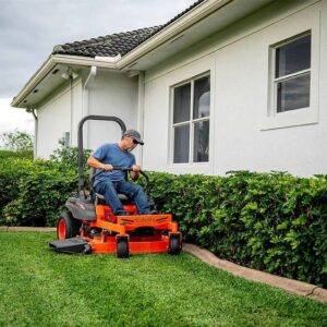 zero turn lawn mower orange