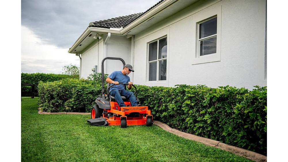 zero turn lawn mower orange