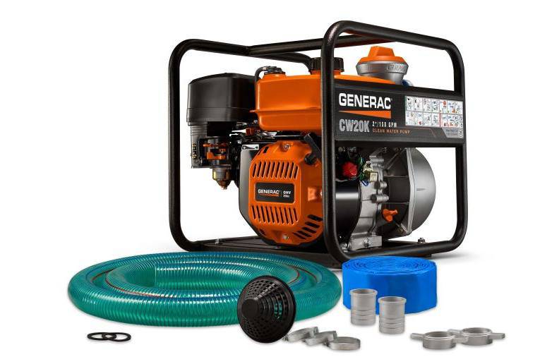 2025 Generac 2" Clean Water Pump with Hose Kit