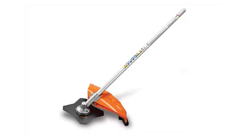 STIHL FS-KM Brushcutter with Four-Tooth Grass Blade
