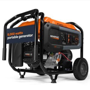 2025 Generac Portable Generator, 8000W
