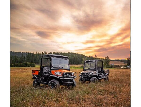 side by sides in a field