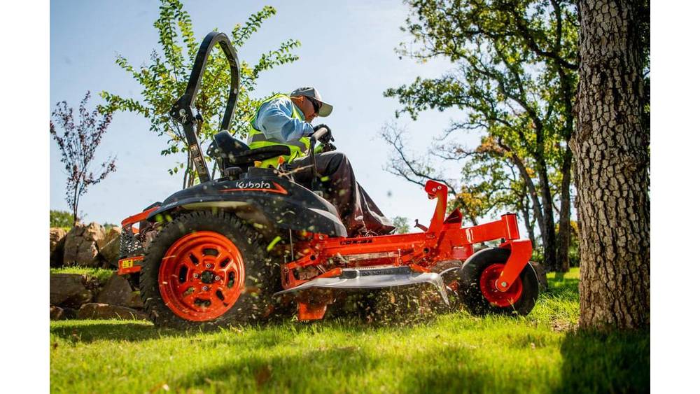 orange zero turn lawn mower